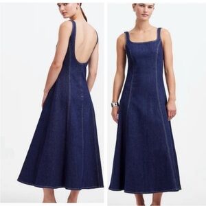 MADEWELL X ALEXA CHUNG TANK MIDI DENIM DRESS